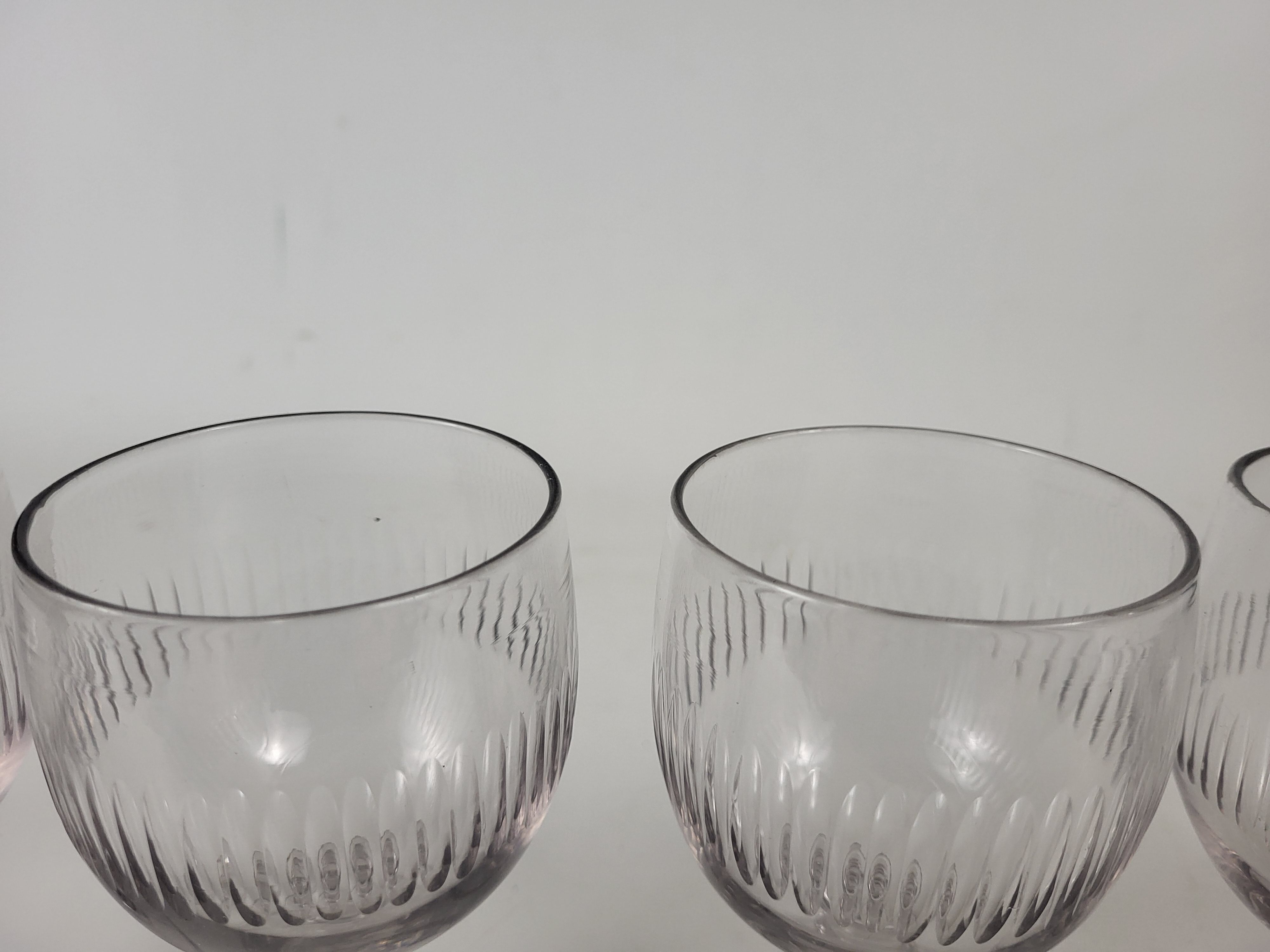 6 water glasses Cristallerie de Portieux XIXeme