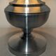 Space age XL living room lamp in brushed aluminium, France circa 1970.