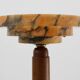 Art Deco Floor Lamp in oak and alabaster, France, ca. 1925
