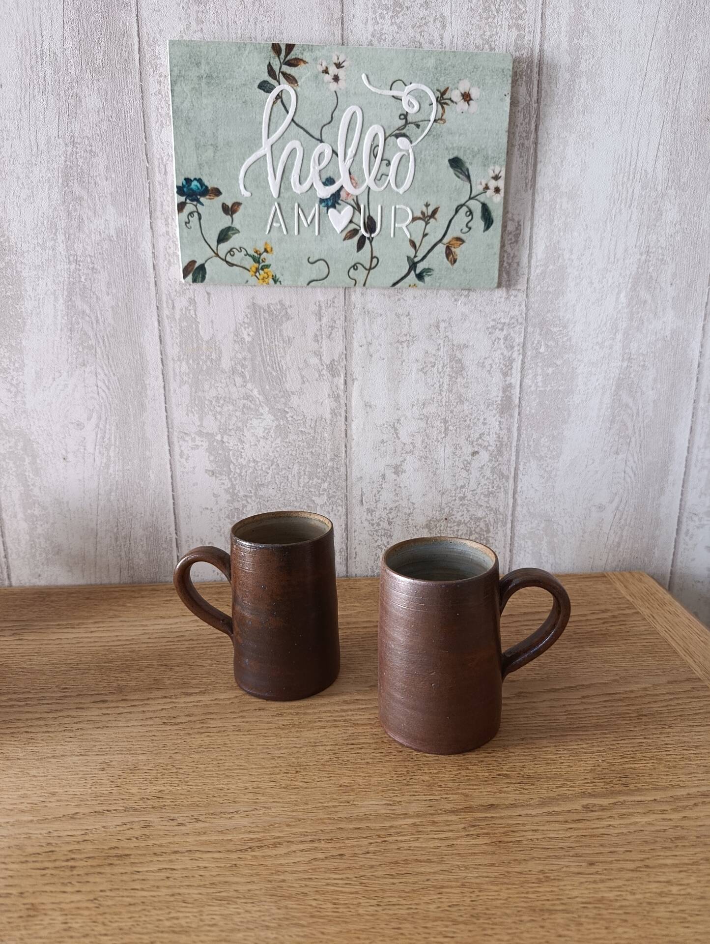 Mugs en grès de Puisaye grand format