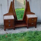 Art Deco dressing table with psyche