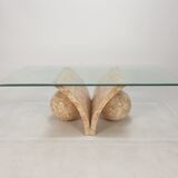 Magnussen ponte mactan stone coffee table, 1980s