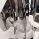 Space Age swirl pendant light