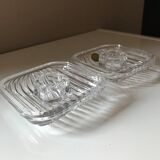 Set of 2 Villeroy and Boch crystal candle holders