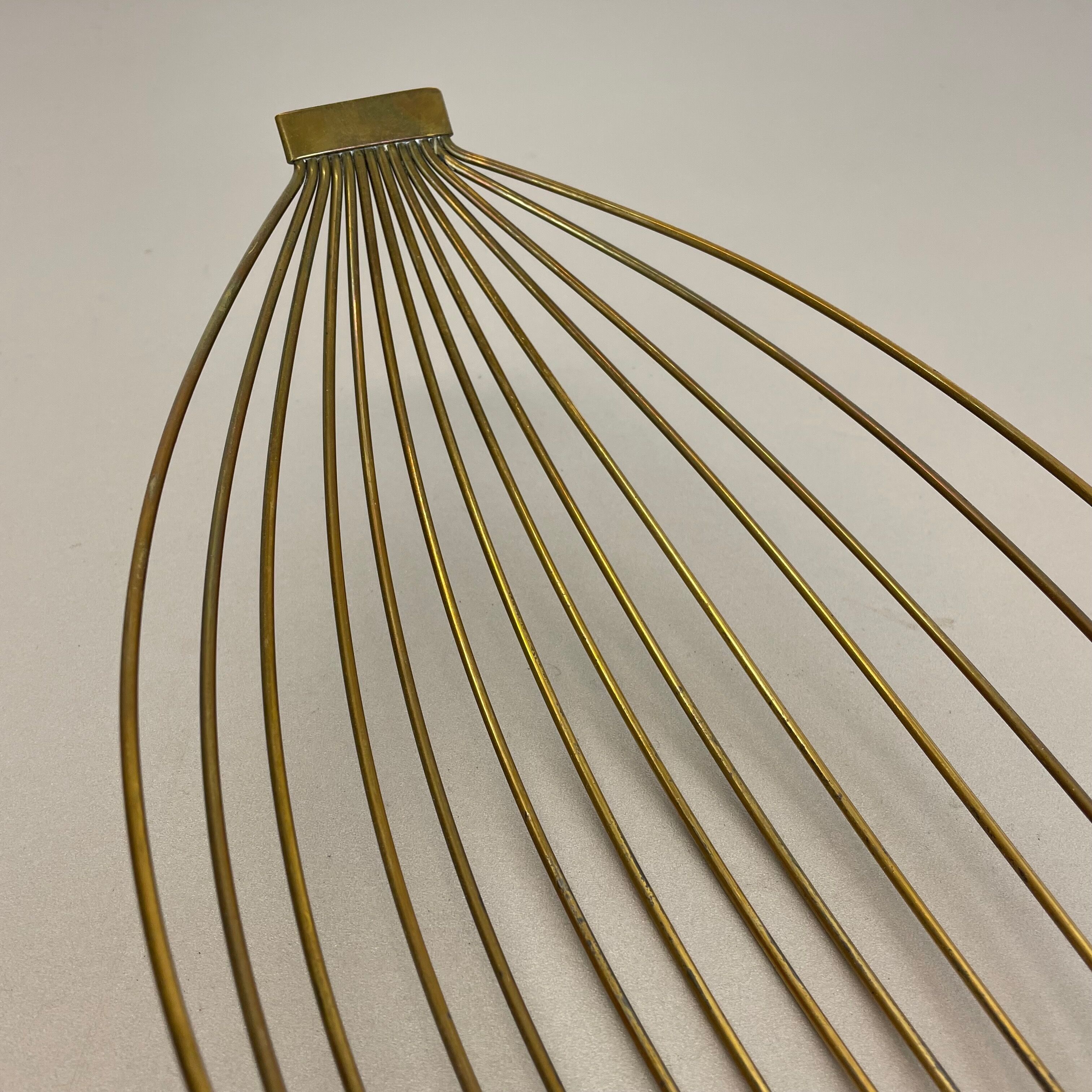 Minimalist Brass Fruit Bowl Shell by Carl Auböck, Austria, 1950s