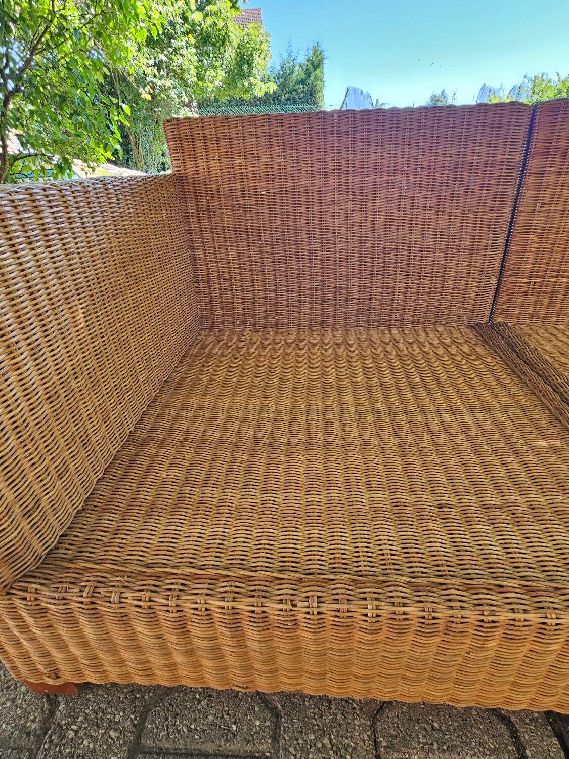 Wicker sofa