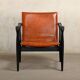 Karen & Ebbe Clemmensen Safari Chair in leather for Fritz Hansen, Denmark
