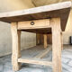 Large farmhouse table - solid oak - drawer