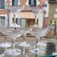 Set de 7 coupes à champagne en verre soufflé