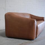 Sofa DS47 cognac leather brand De Sede