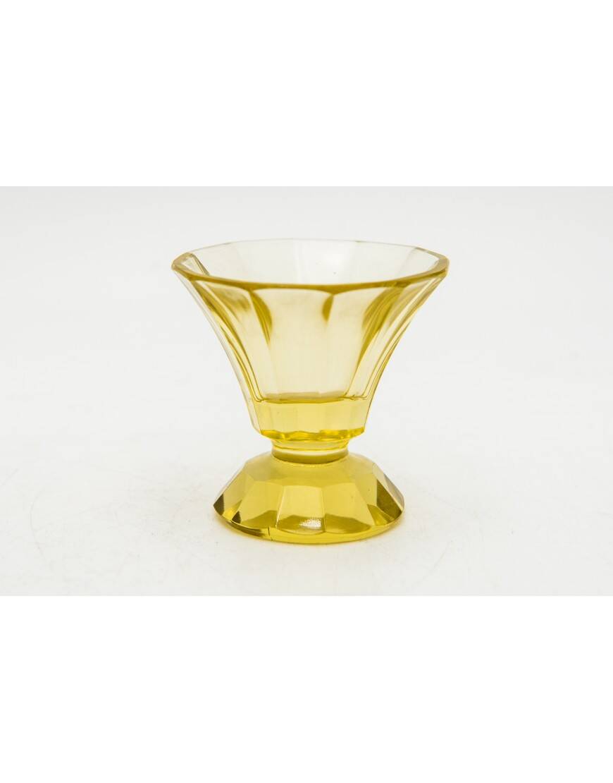 Service à liqueur carafe en cristal Art Déco, République tchèque, années 1930.