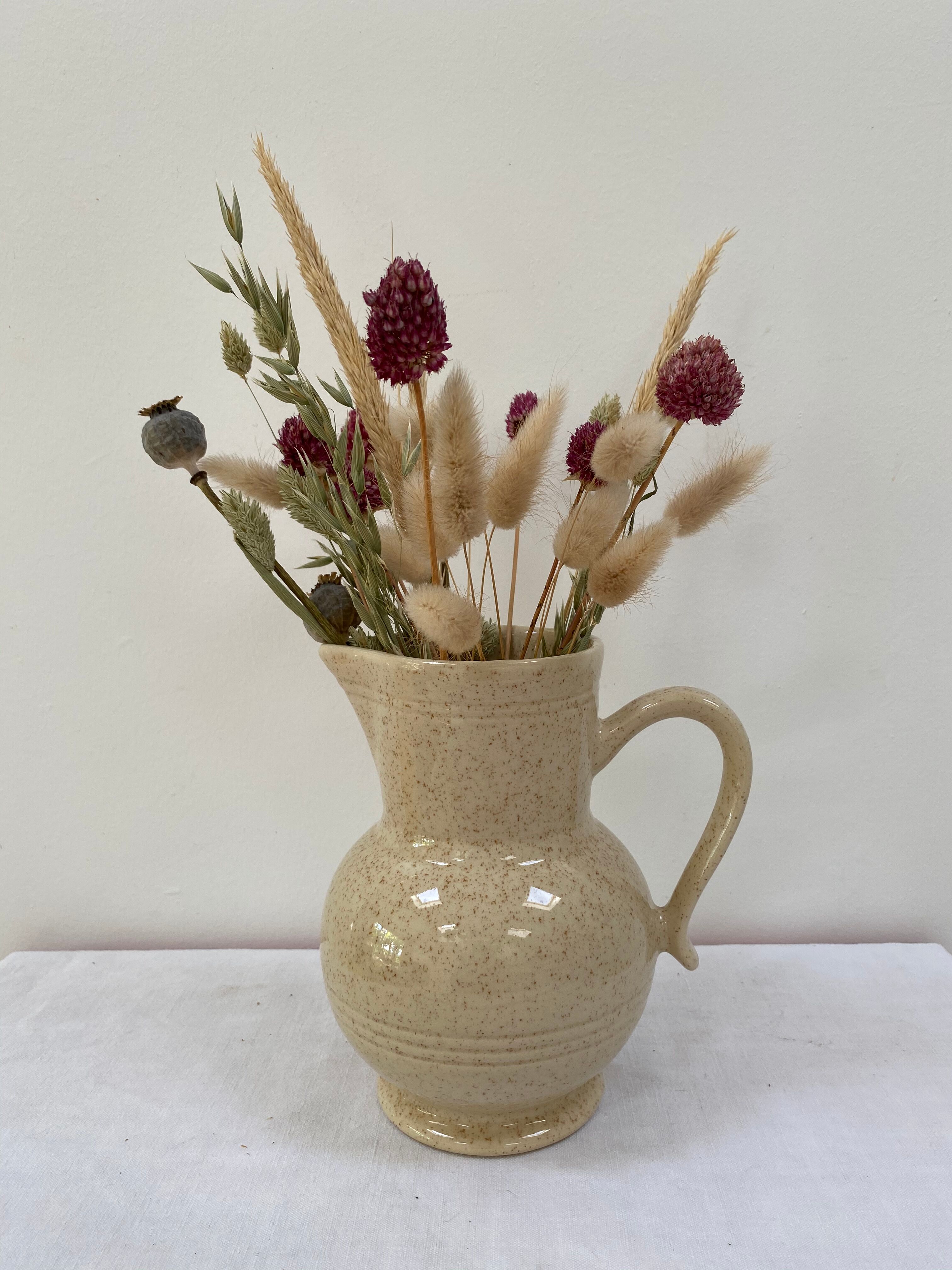 Speckled ceramic vase pitcher