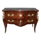 Louis XV Commode in Rosewood Marquetry, Early 19th Century