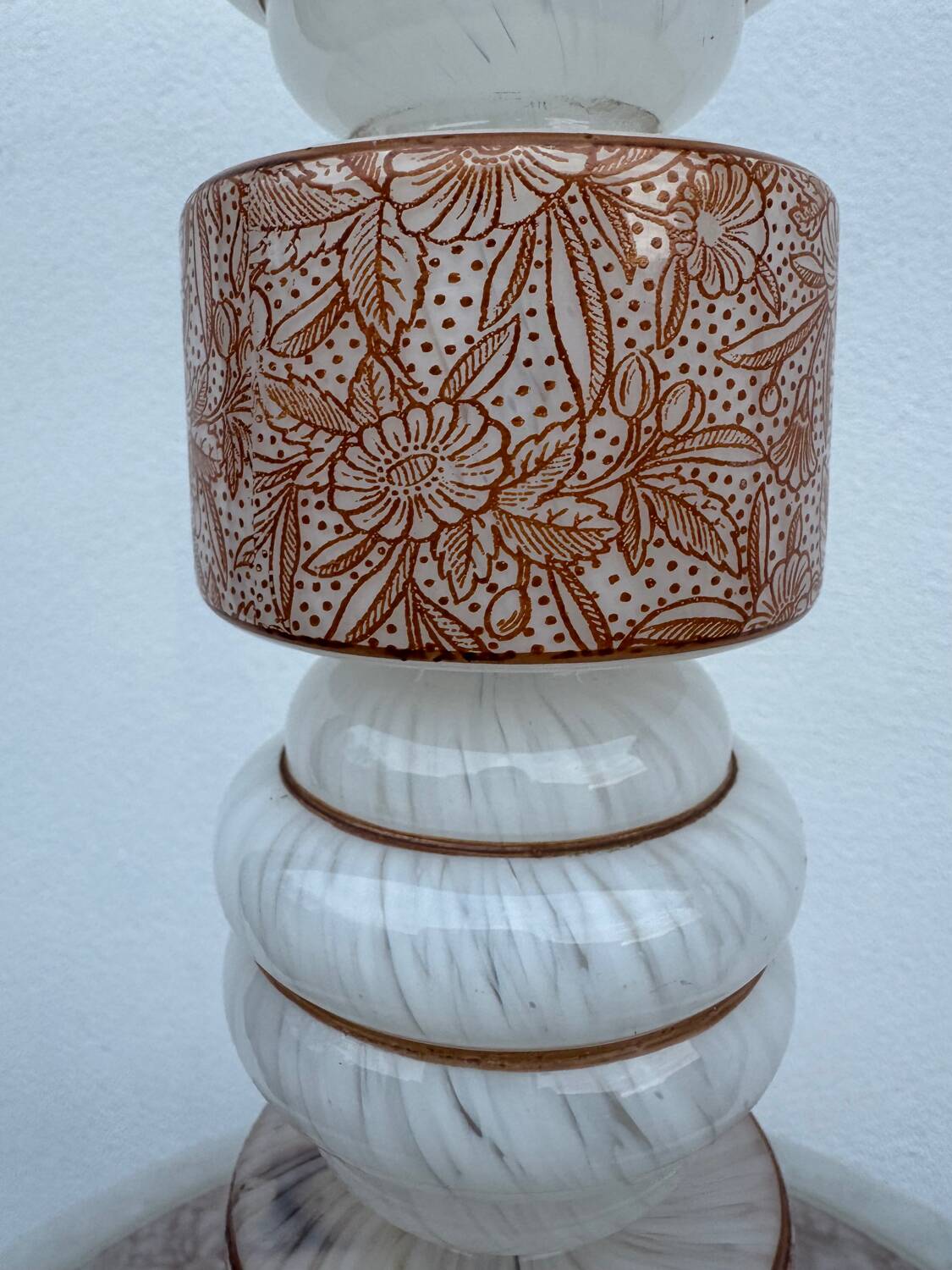 Art Deco glass lustre Czechoslovakia