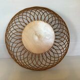Wicker rattan basket