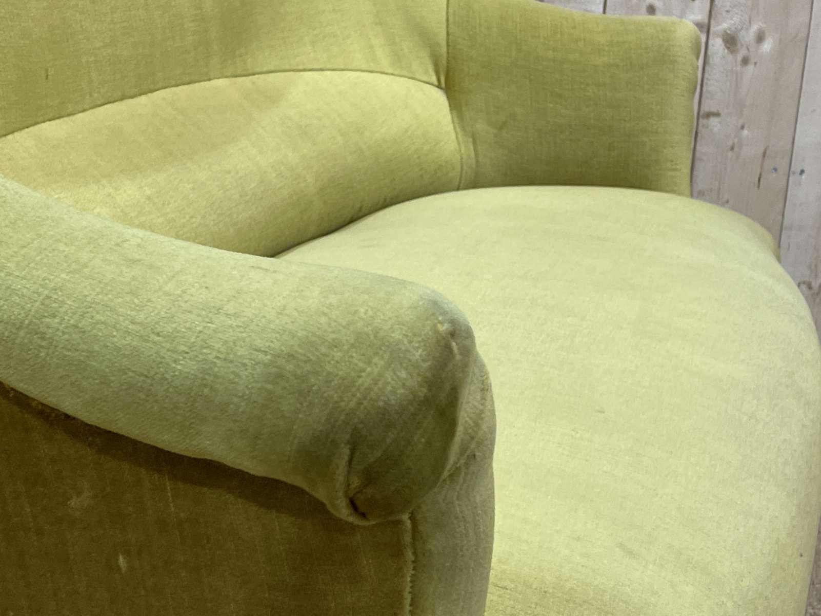 1950s velvet toad sofa