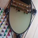 Miroir vintage fer forgé