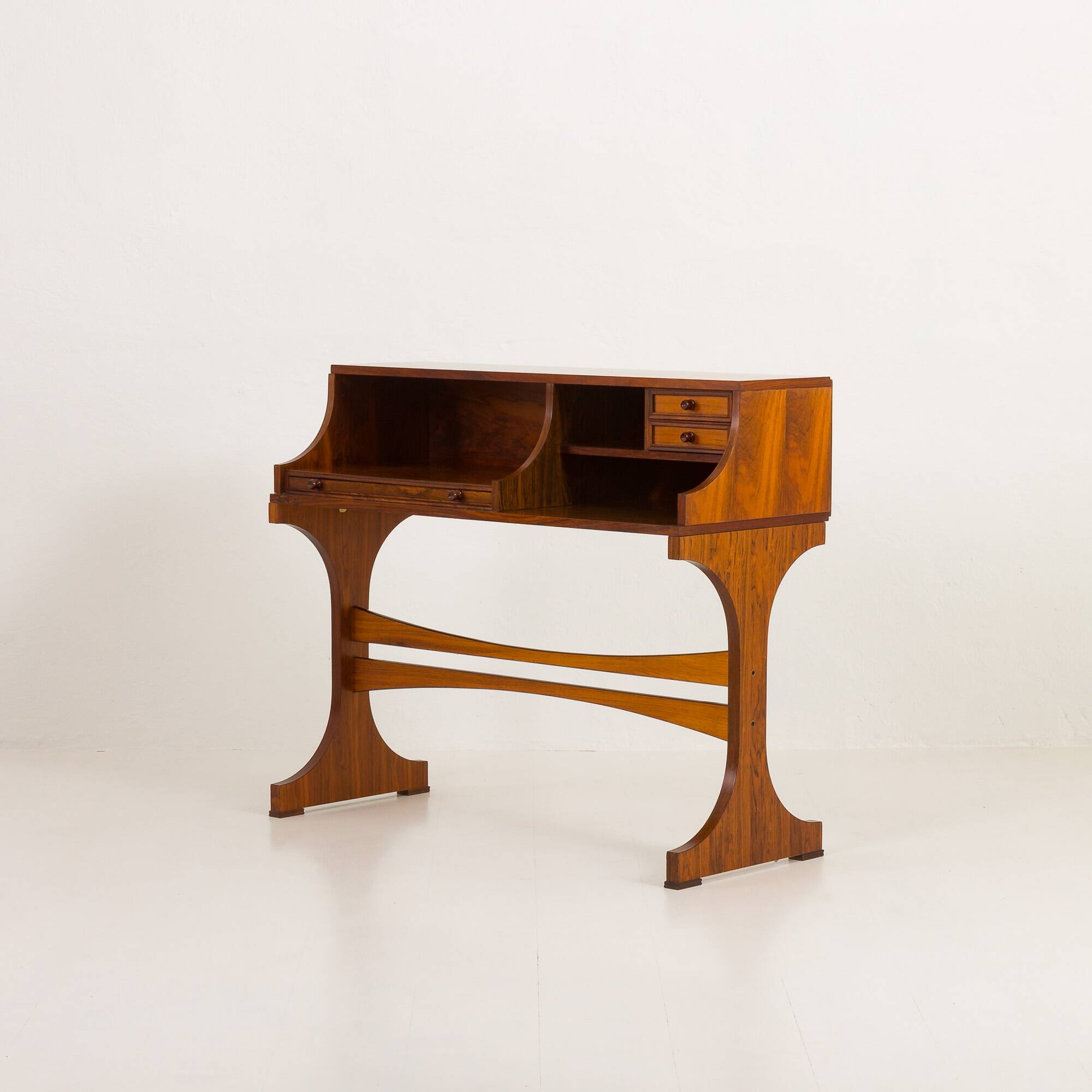 Bureau ou console en palissandre italien du milieu du siècle