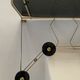 Vintage coat rack, 50s, 60's, perforated tole