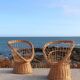 Pair of wicker armchairs, France, 20th century