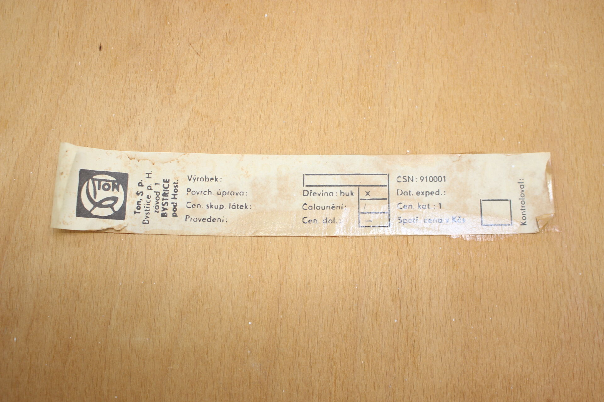 Set of Two Bentwood Chairs, Ton, 1980s