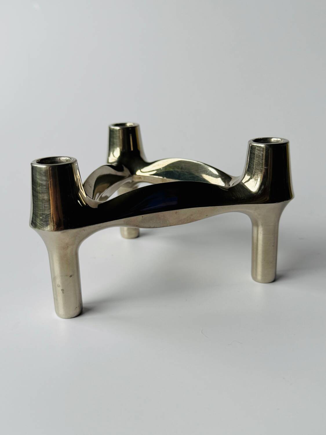 Vintage MCM modular candleholder by Fritz Nagel for BMF