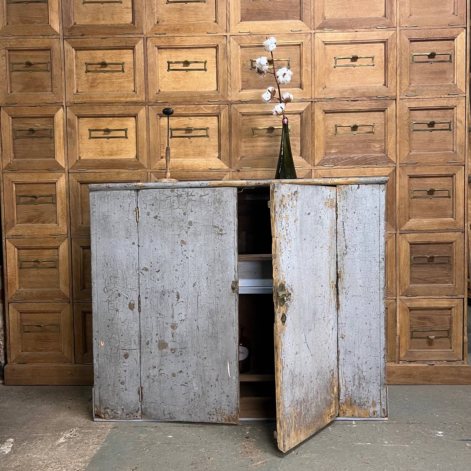 Patinated Gustavian buffet