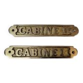 cabin door plate I and II