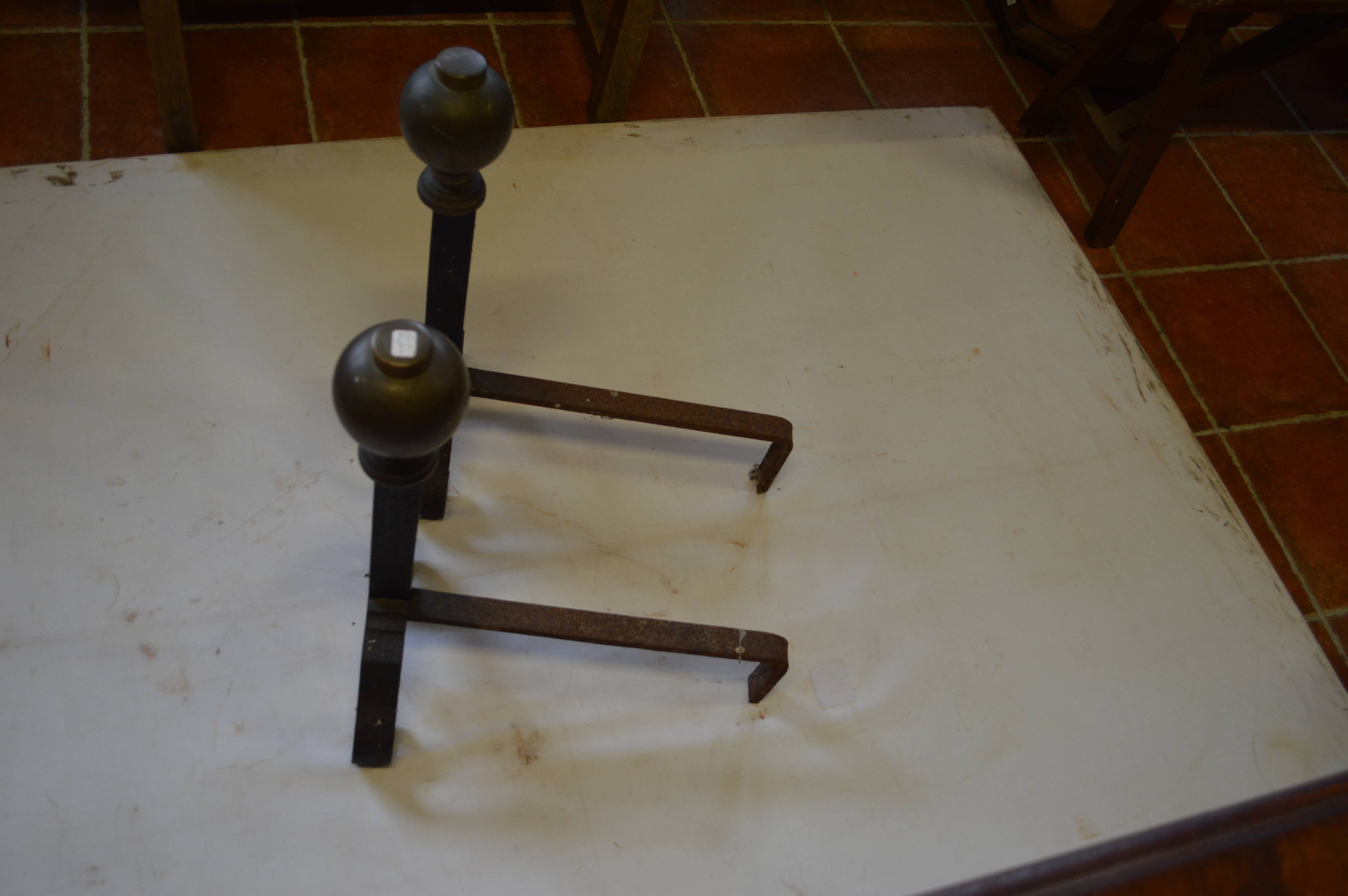 Wrought iron and brass channels