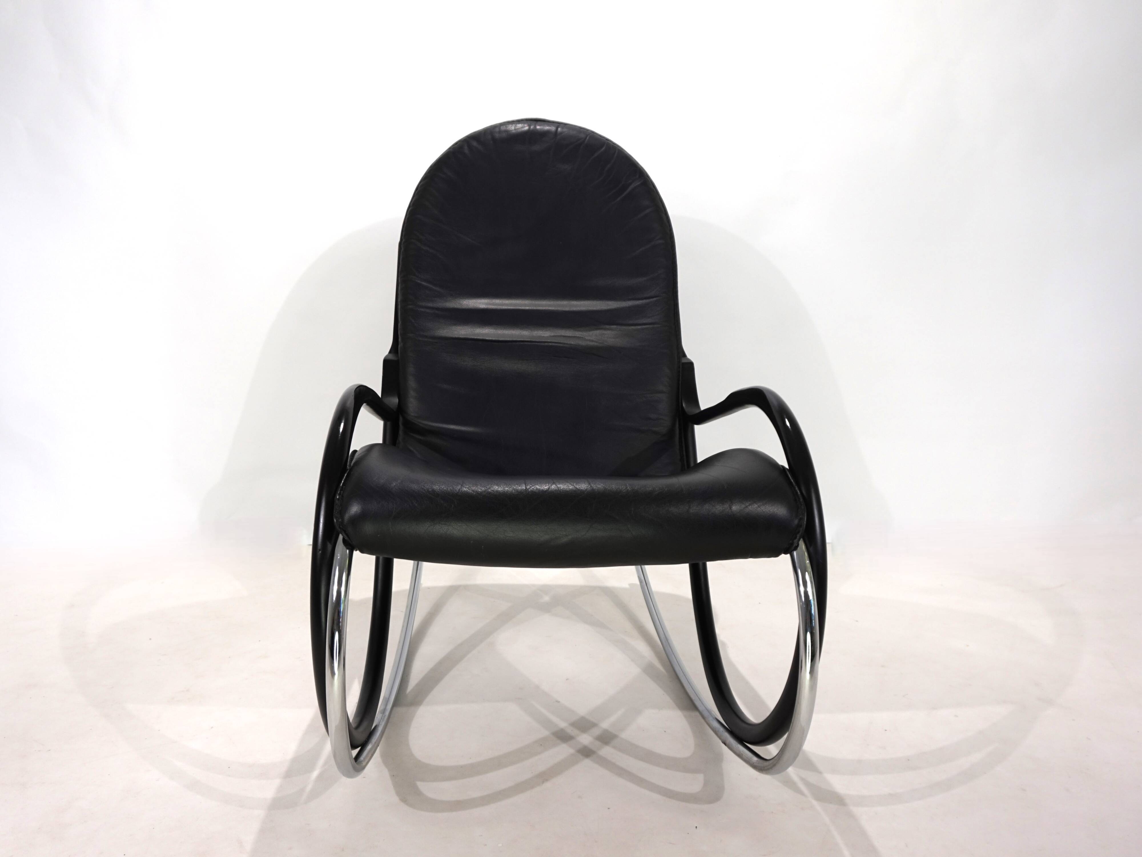 Fauteuil à bascule Strässle Nonna de Paul Tuttle, 1972
