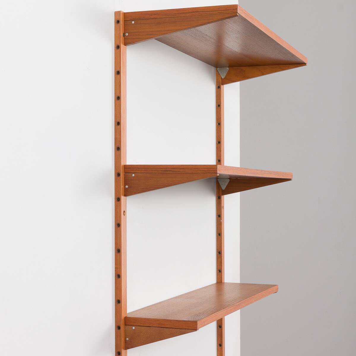 Preben Sorensen Danish teak mid century shelves by PS system Randers, 1960s