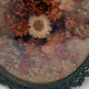 Herbier ovale vintage en laiton