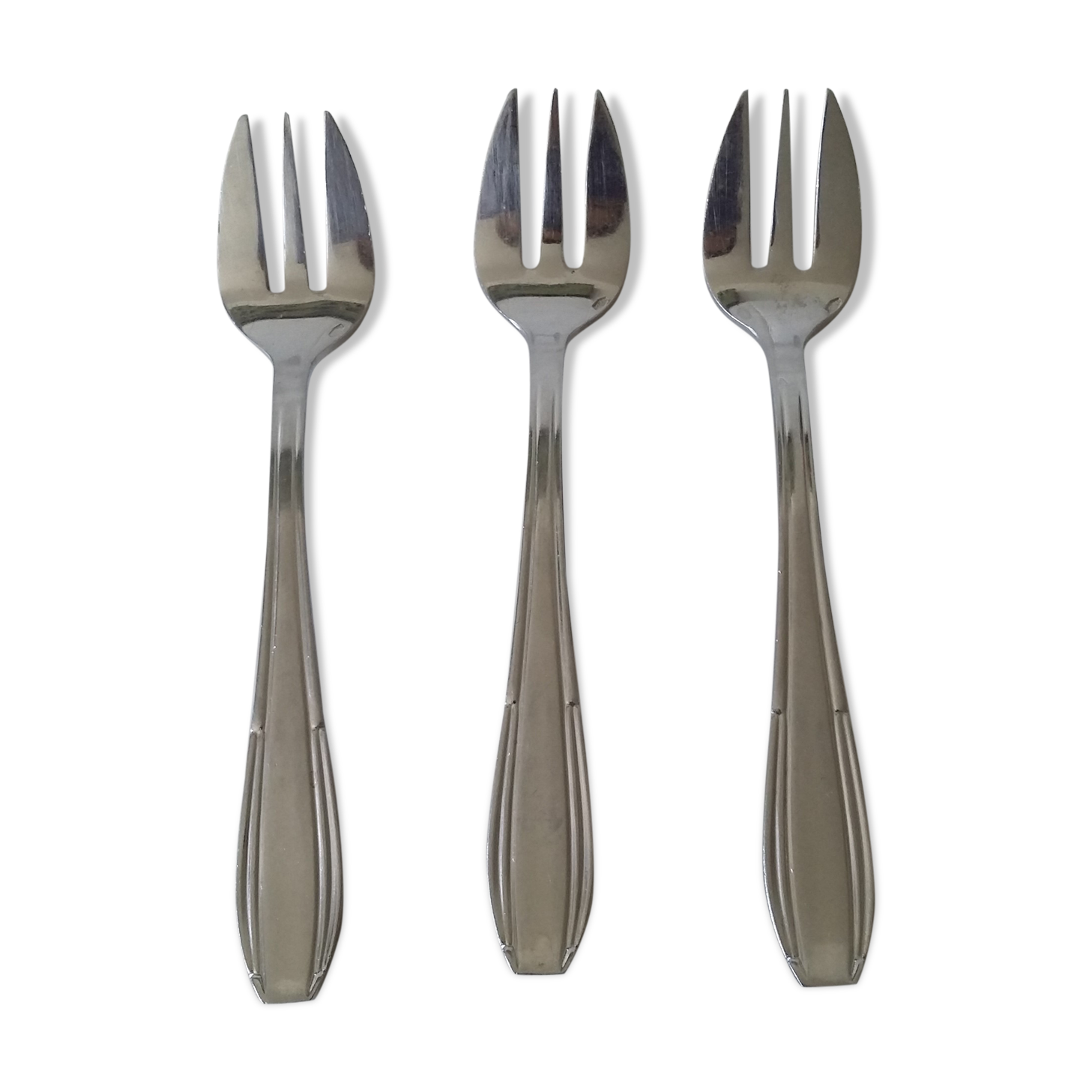 Lot de 3 fourchettes à huîtres