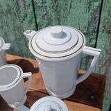 Limoges porcelain coffee service by F. Legrand and Cie