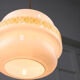 Mid-century Glass & Brass Pendant Lamp