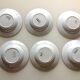 Six hollow plates Sarreguemines Digoin cibon 50/60