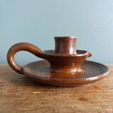 Cellar rat hand candle holder with pyrite terracotta