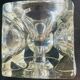 "Ice Cube" candle holders in solid glass attributed to Peill & Putzler - All