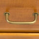 Vintage Scandinavian chest of drawers - varnished wood in teak colour