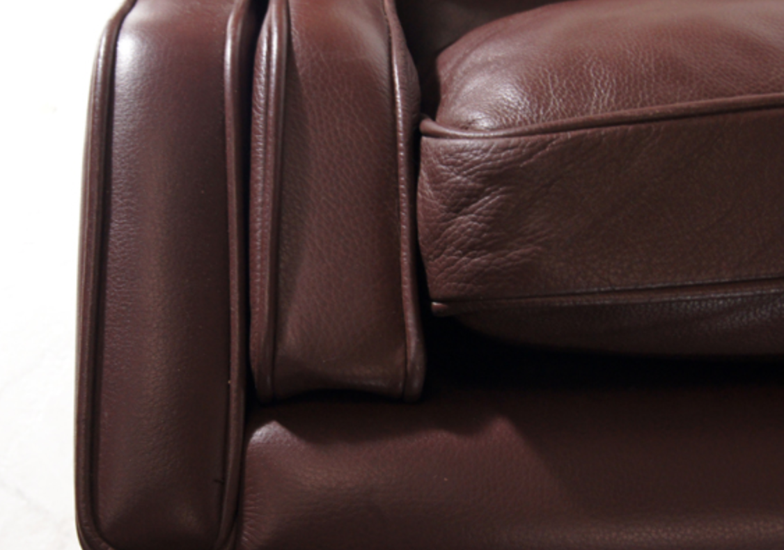 Danish vintage retro 3-seater sofa in Scandinavian oak Stouby leather from the 60s 70s