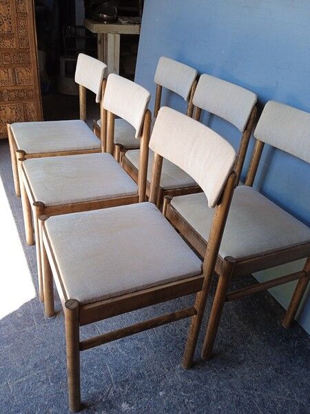 Baumann 6 chair signed 1960 vintage design