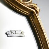 Romantic baroc style mirror with original label “Deknudt”, Belgium, 1970s