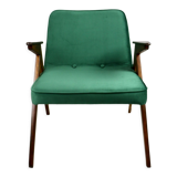 Green Bunny Armchair by Józef Chierowski, 1970s
