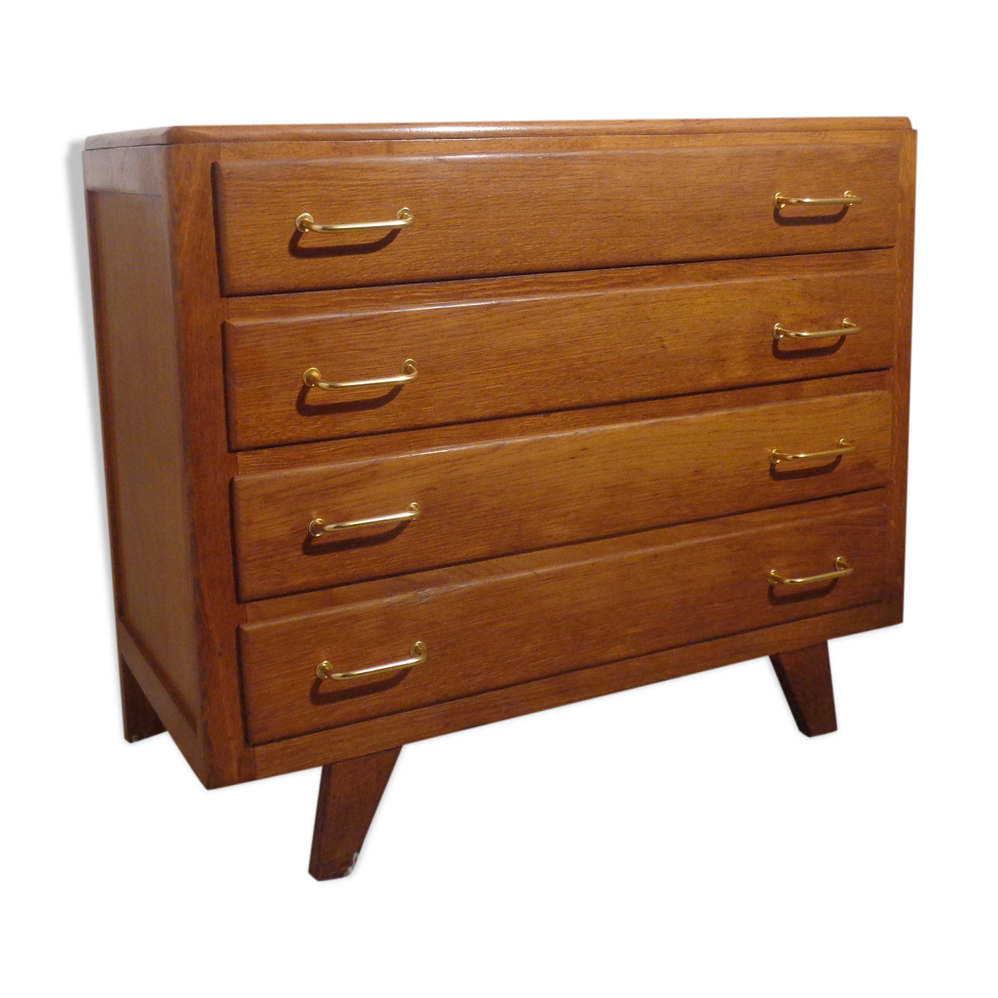 Vintage commodity of the 50s feet light oak compass