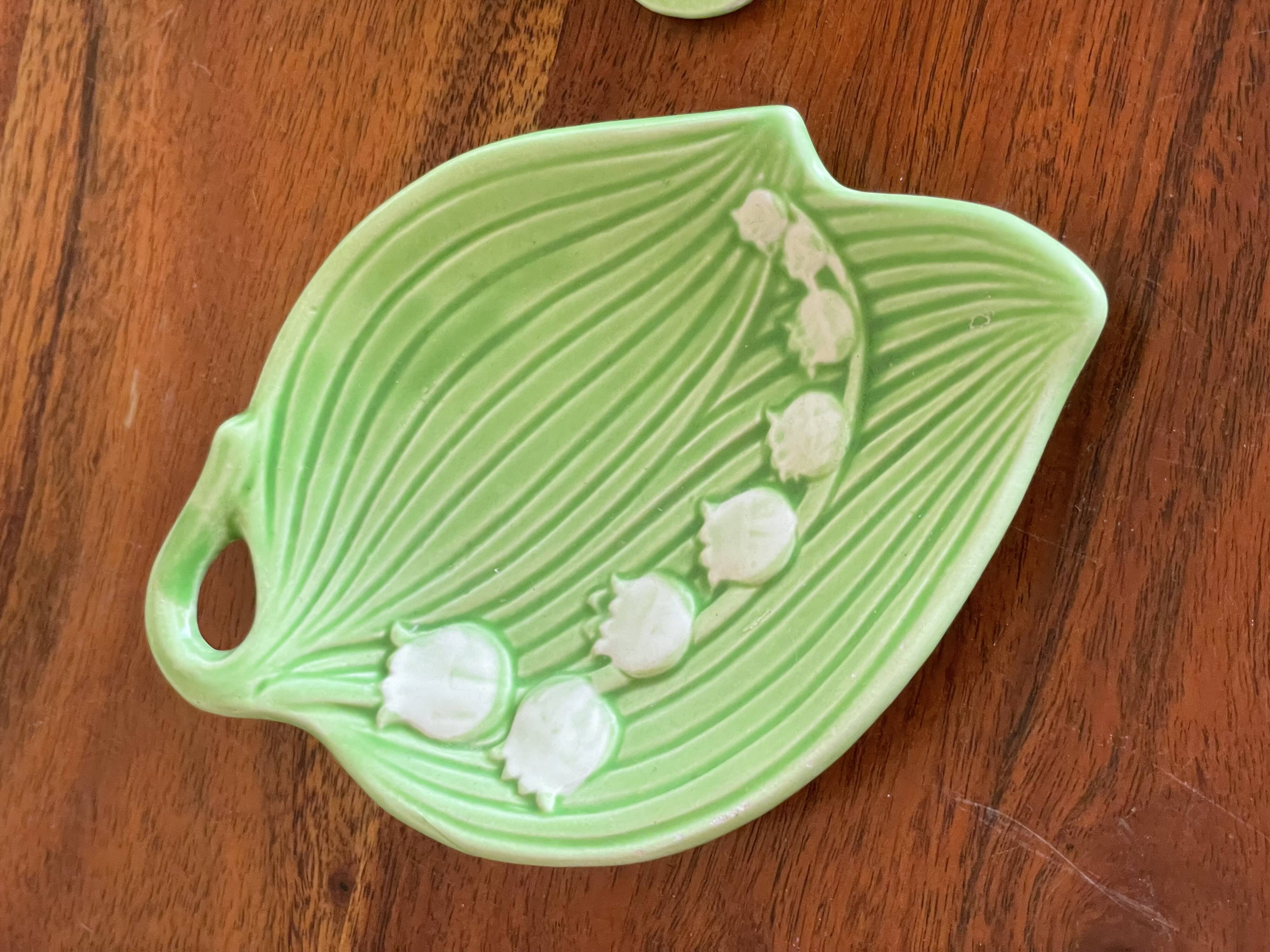 2 vide poche muguet en barbotine