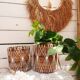 Panier Marcy en feuille de bananier - lot de 3