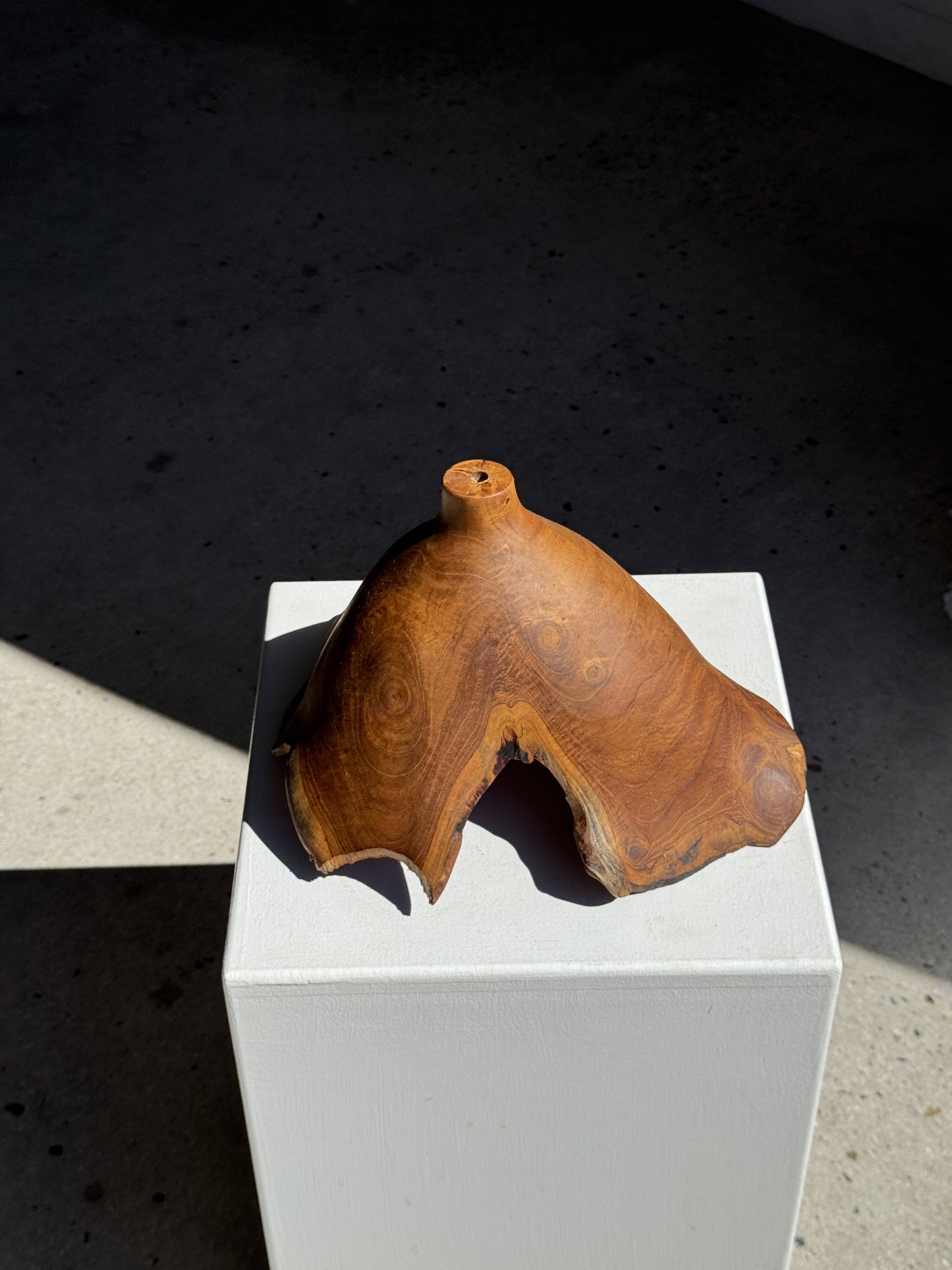 Small suspension in organic teak hat D30 H20