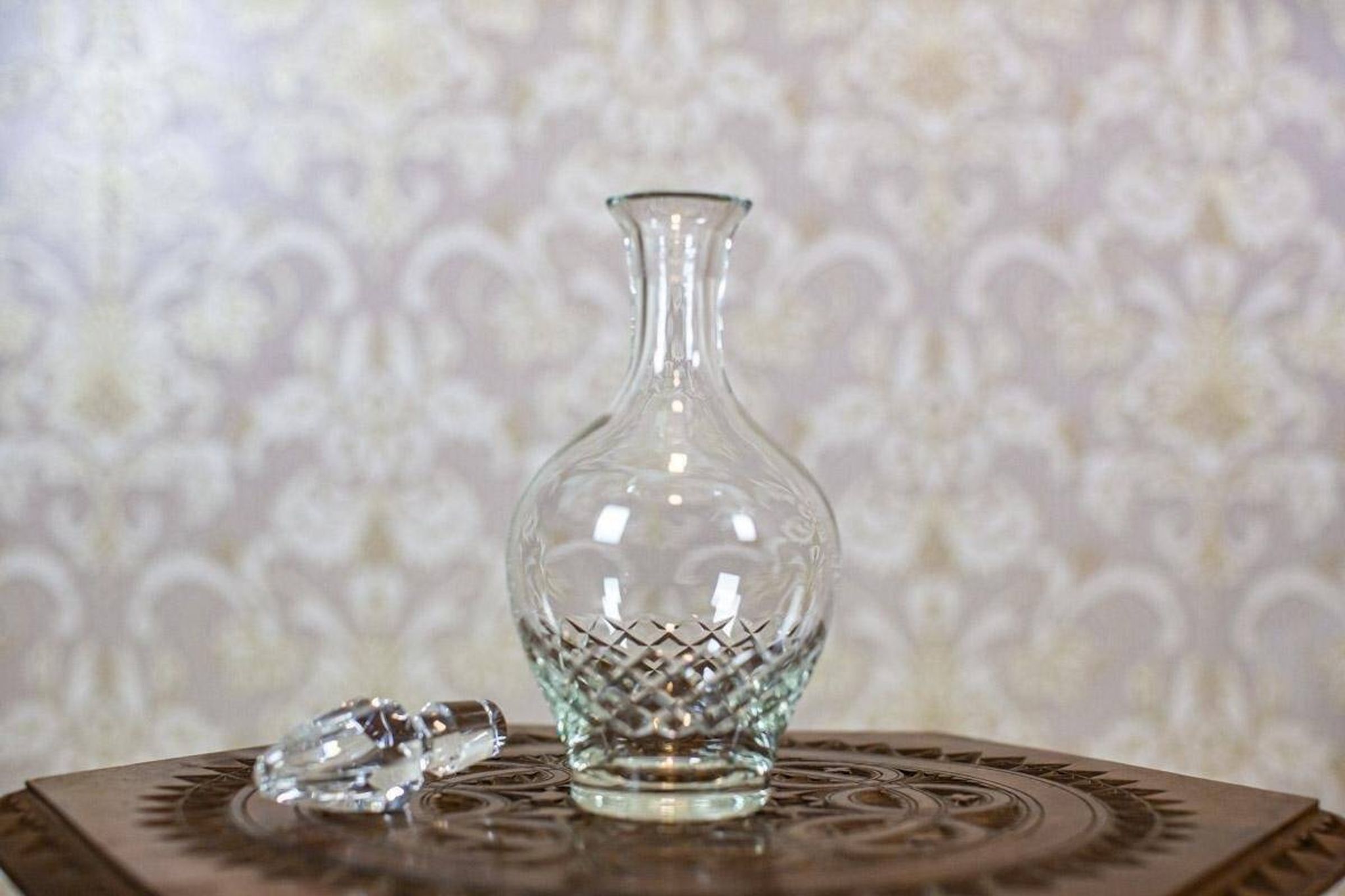 Vintage Crystal Liquor Decanter, 1930s