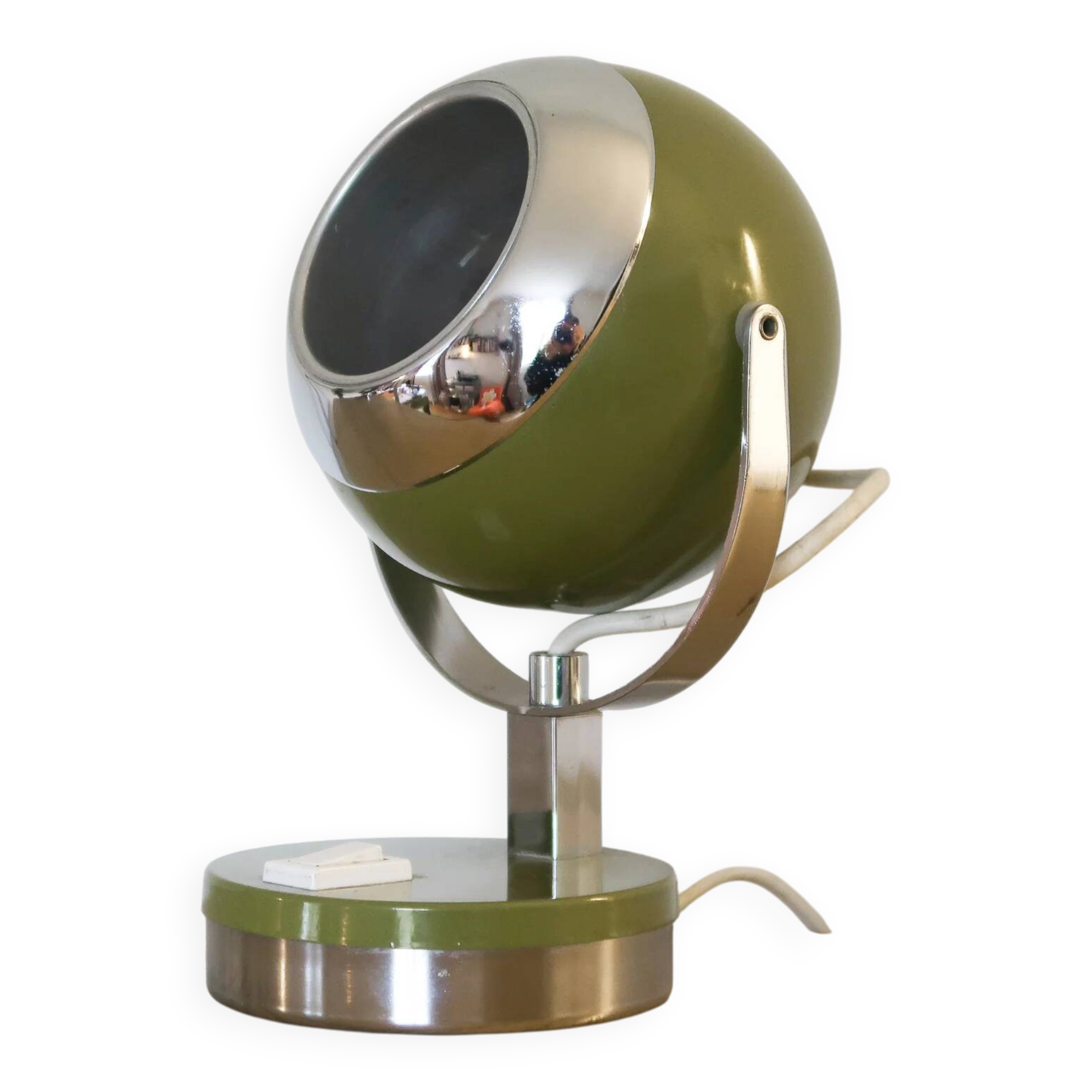 Lampe eyeball vintage vert olive