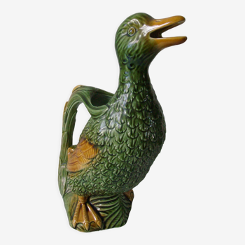 Duck jug carafe ceramic slip What's Vincent 28 cm